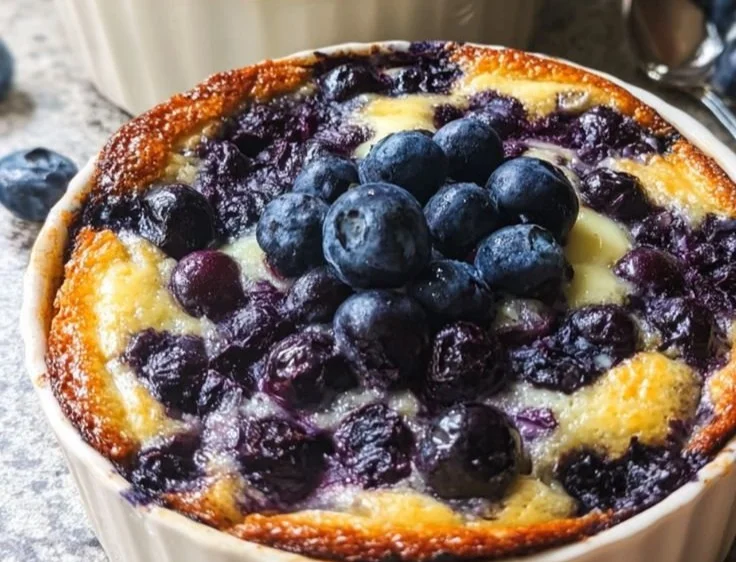 Baked Blueberry Cottage Cheese Bowls