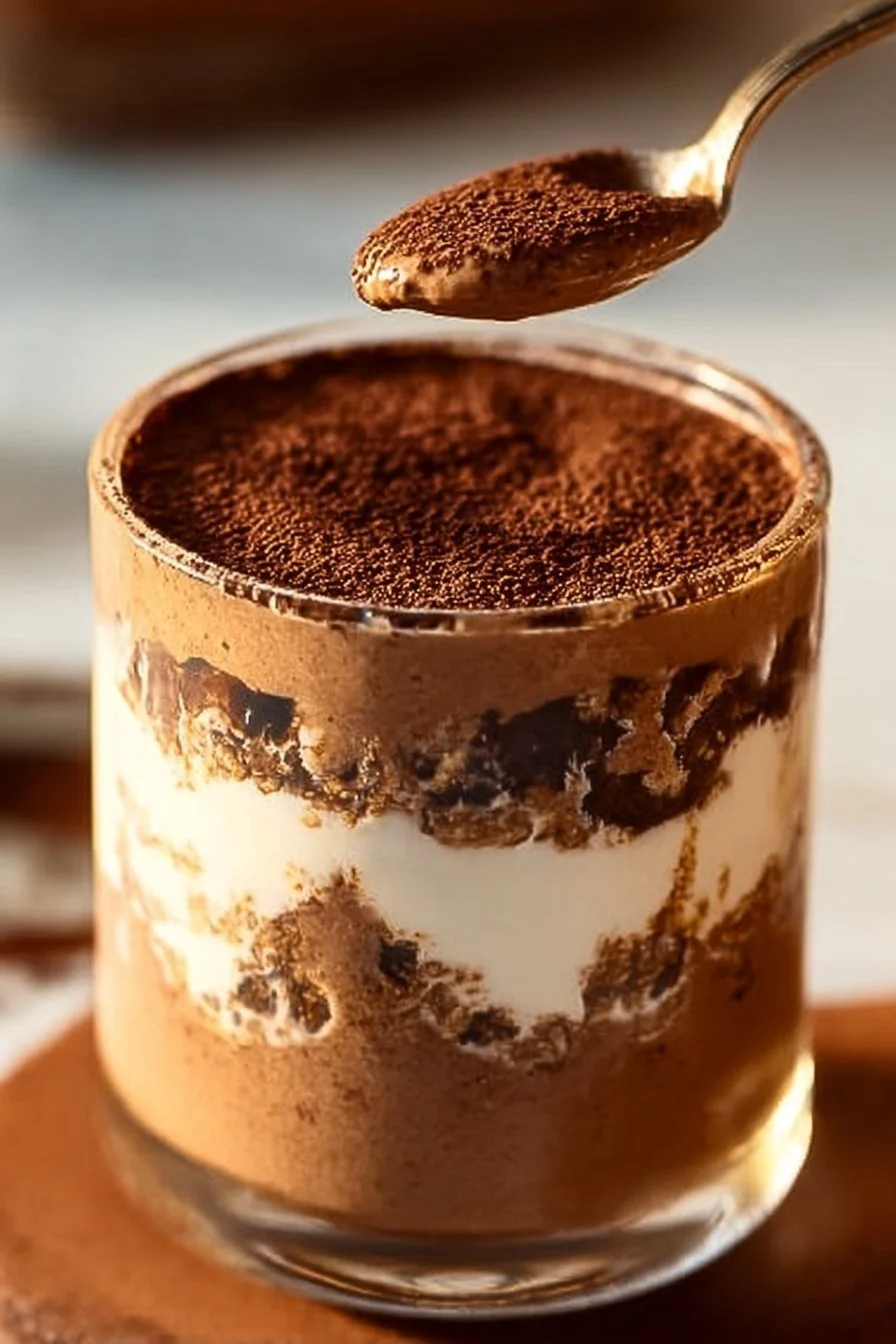 High Protein Tiramisu Overnight Oats
