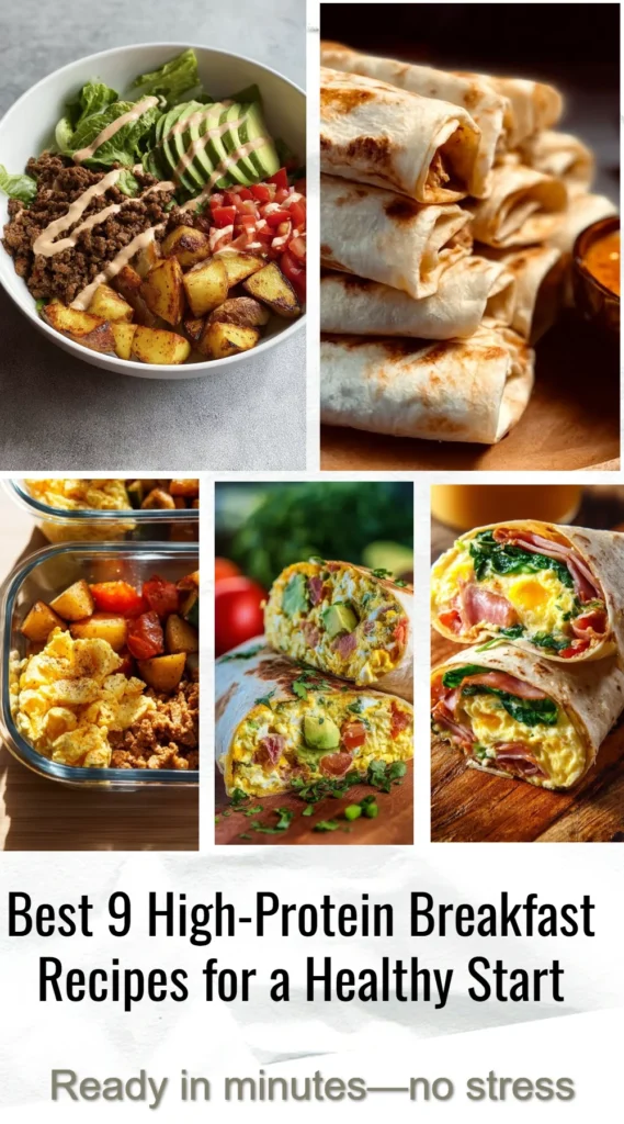 Delicious high-protein breakfast recipes for a healthy start to your day.