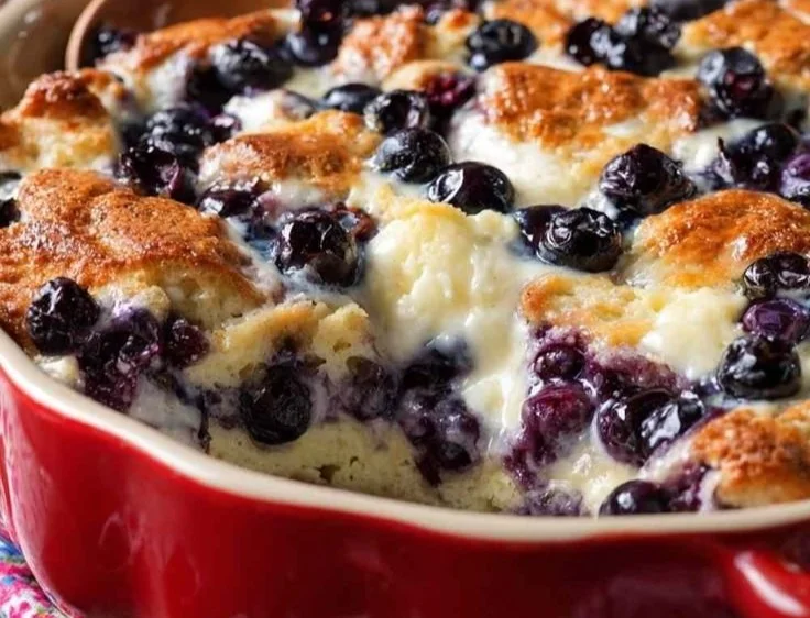 Blueberry Cottage Cheese Breakfast Bake