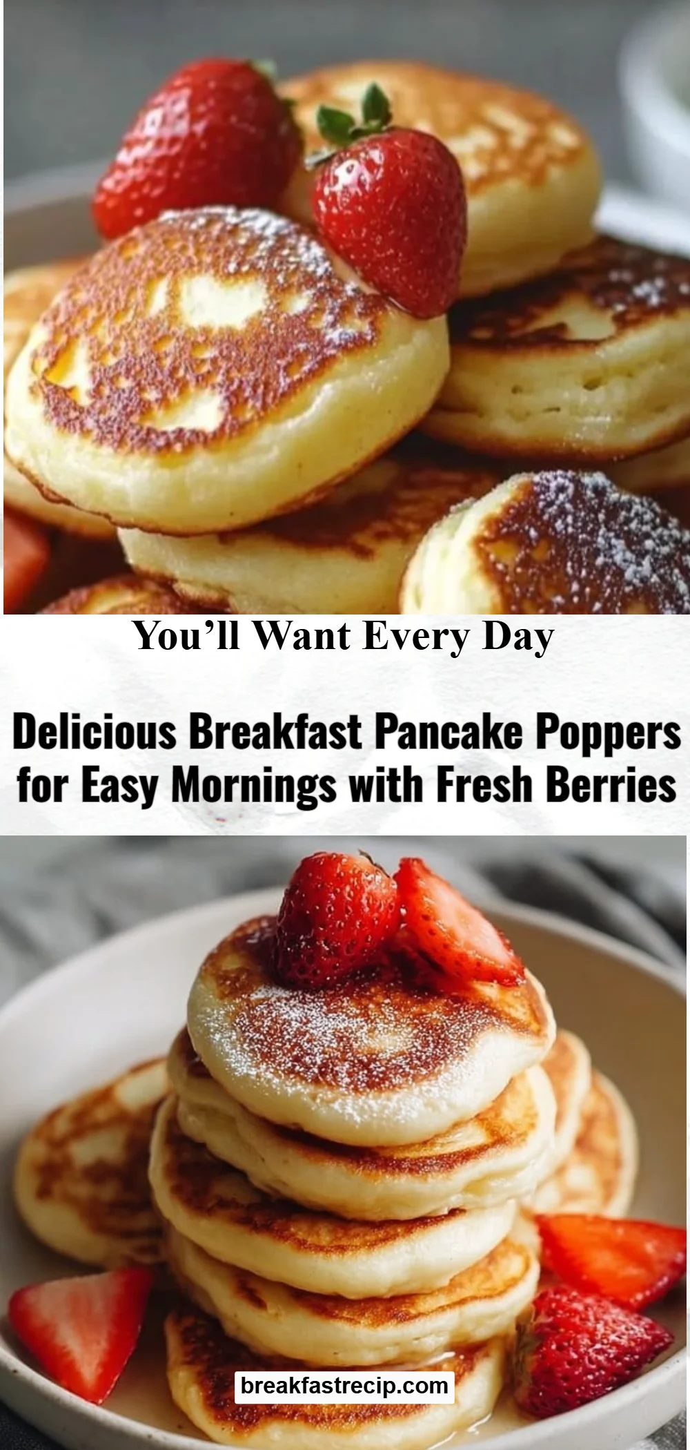 Breakfast Pancake Poppers