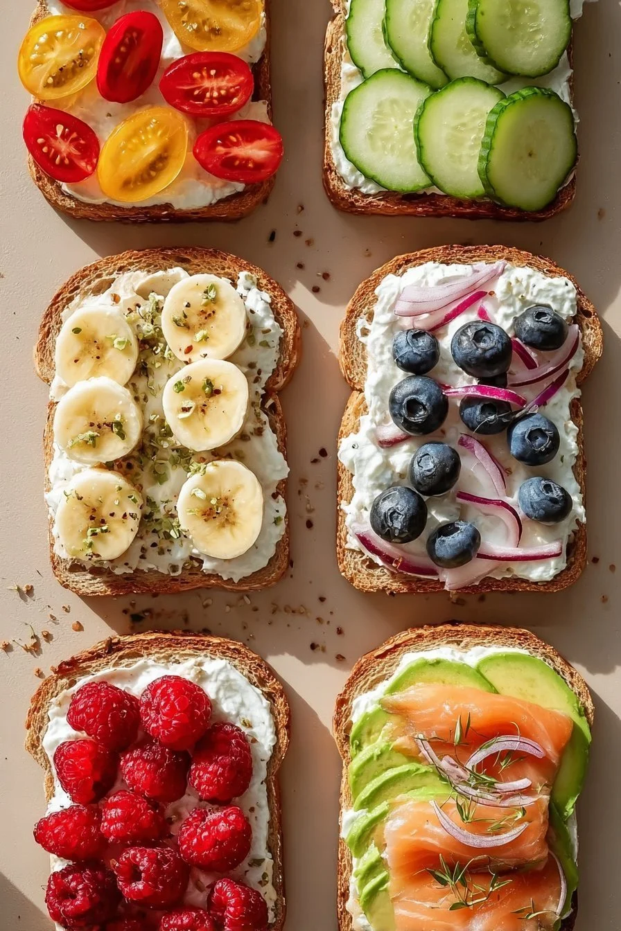 Cottage Cheese Breakfast Toast