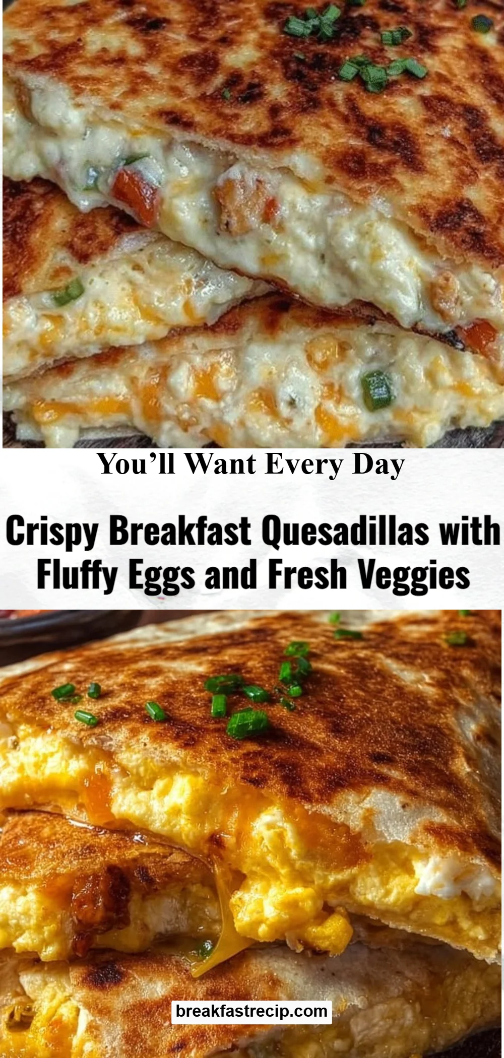 Crispy Breakfast Quesadillas 6 Crispy Breakfast Quesadillas