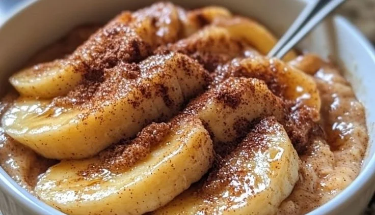 Easy One-Bowl Baked Cinnamon Banana Breakfast