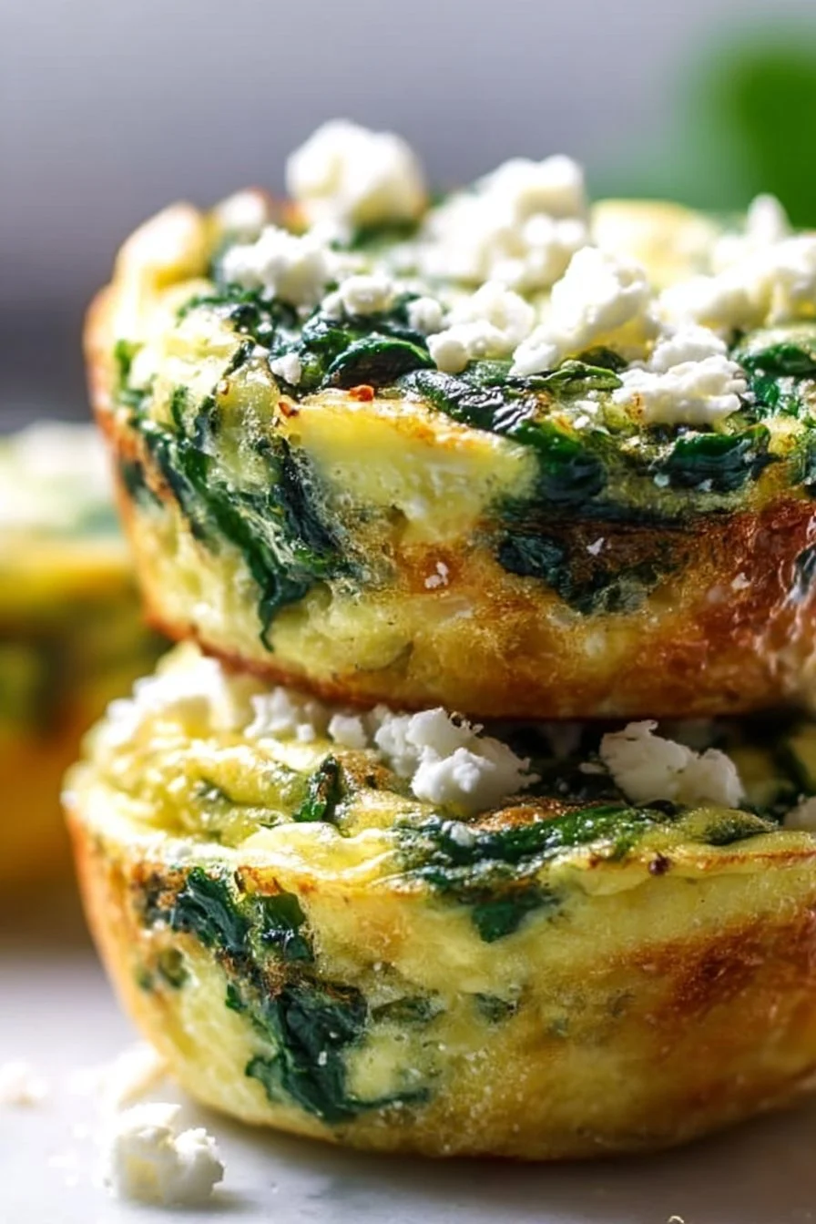 Egg Muffins with Spinach and Feta