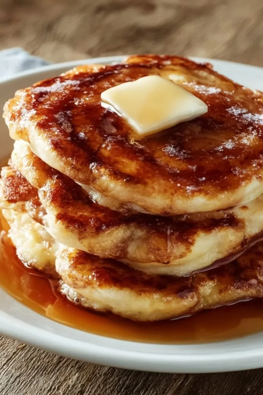 Fluffy Cinnamon Roll Pancakes