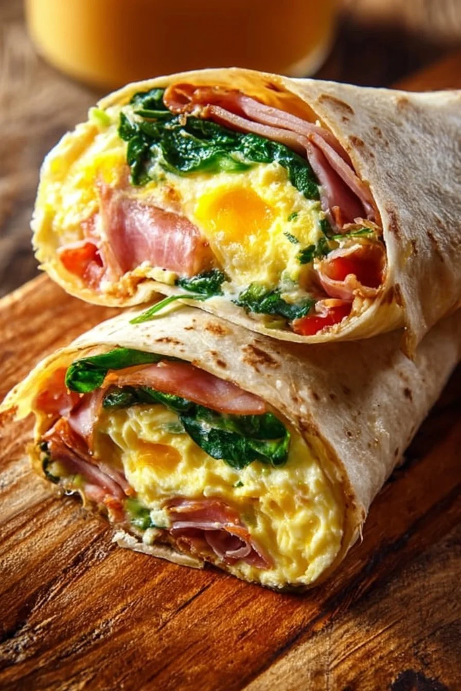 Healthy and delicious grab-and-go protein breakfast wrap