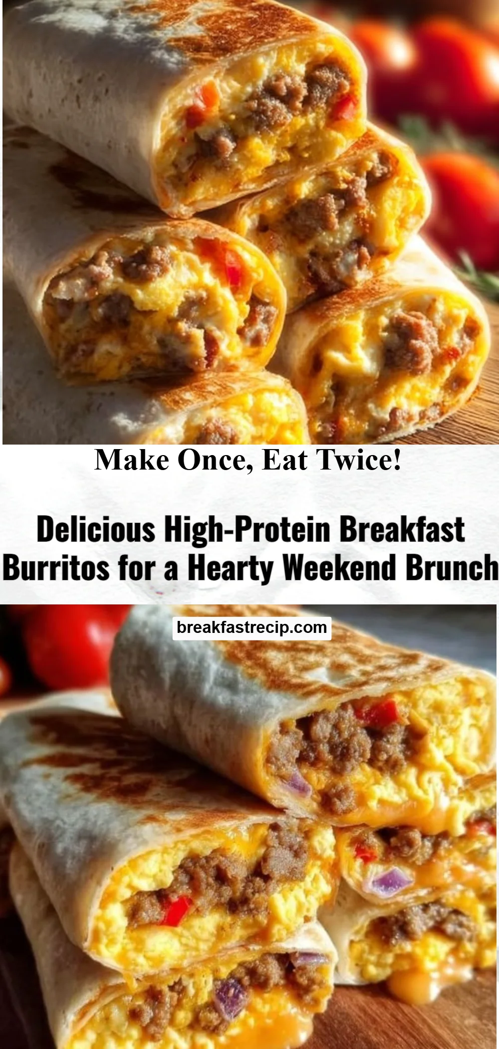 High-Protein Breakfast Burritos 2 High-Protein Breakfast Burritos