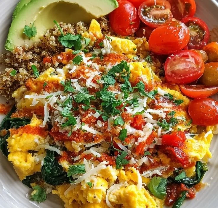 High-Protein Scrambled Egg Breakfast