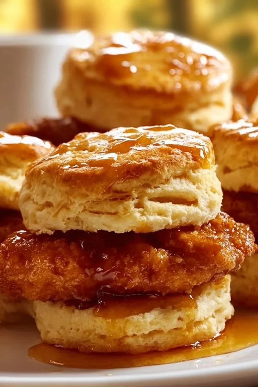 Hot Honey Chicken Biscuits