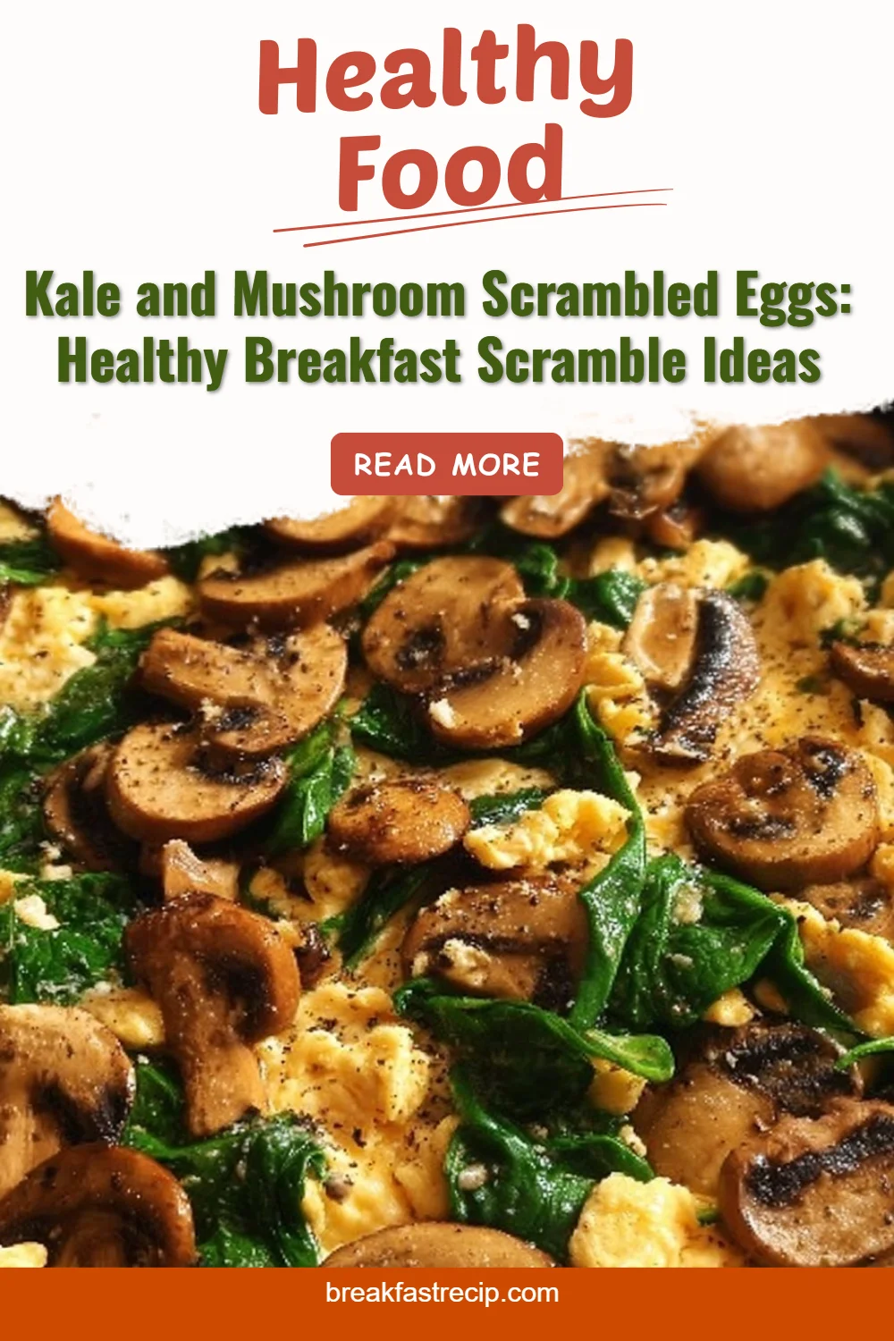 Mushroom Spinach Scrambled Eggs