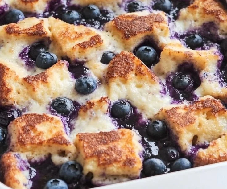 Quick Blueberry French Toast Casserole
