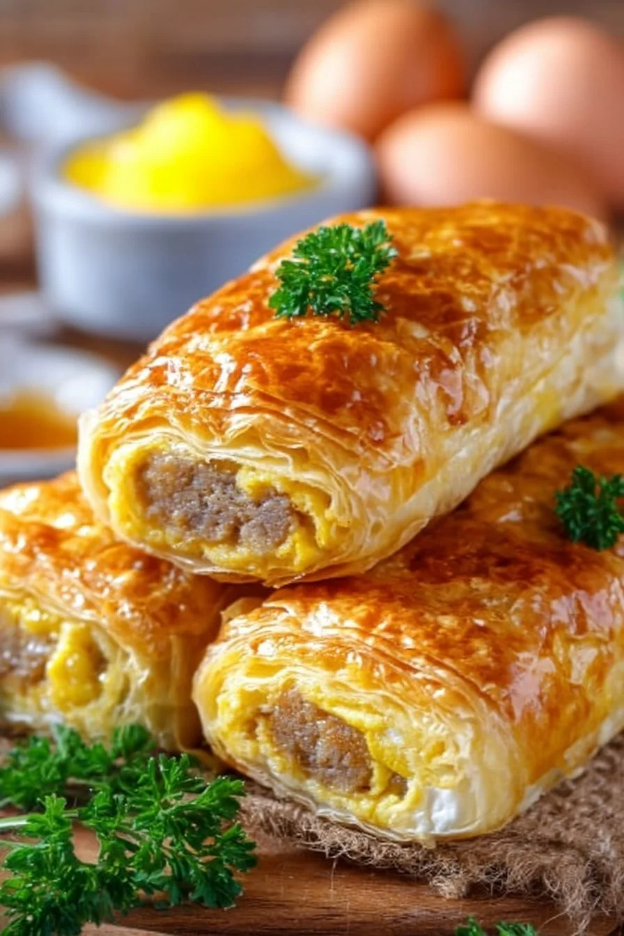 Sausage Egg Breakfast Roll-Ups