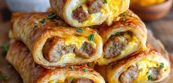 Sausage Egg Breakfast Roll-Ups