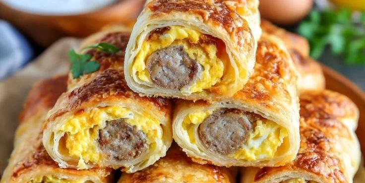 Sausage Egg Breakfast Roll-Ups