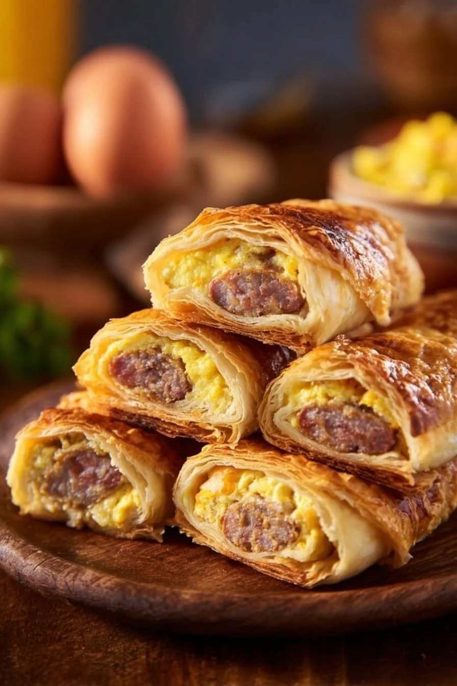 Sausage Egg Breakfast Roll-Ups