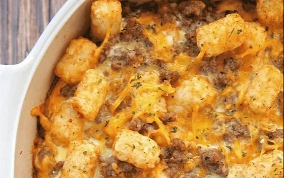 Tater Tot Sausage Breakfast Casserole