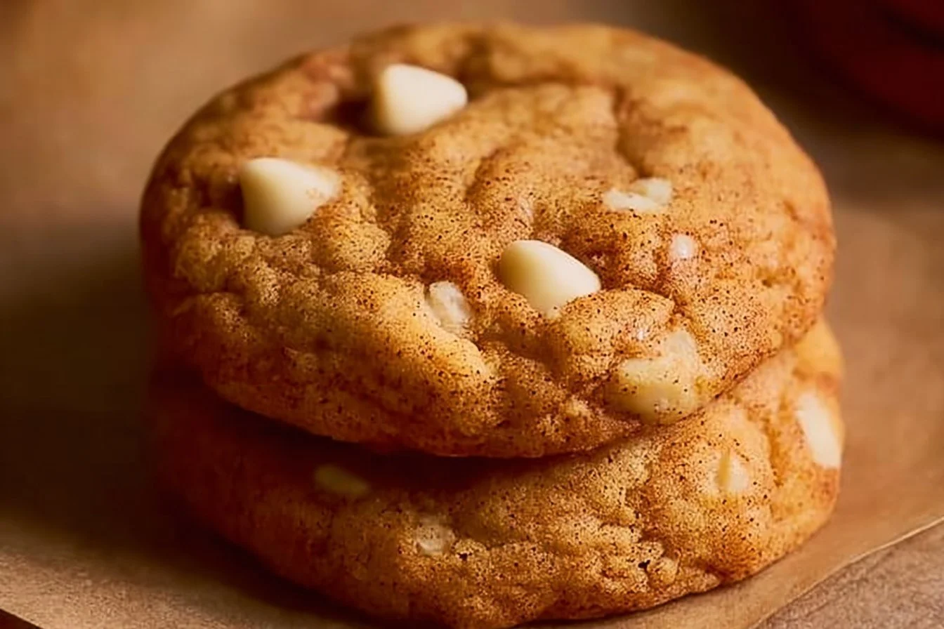 Homemade Apple Cinnamon Cookies fresh out of the oven.