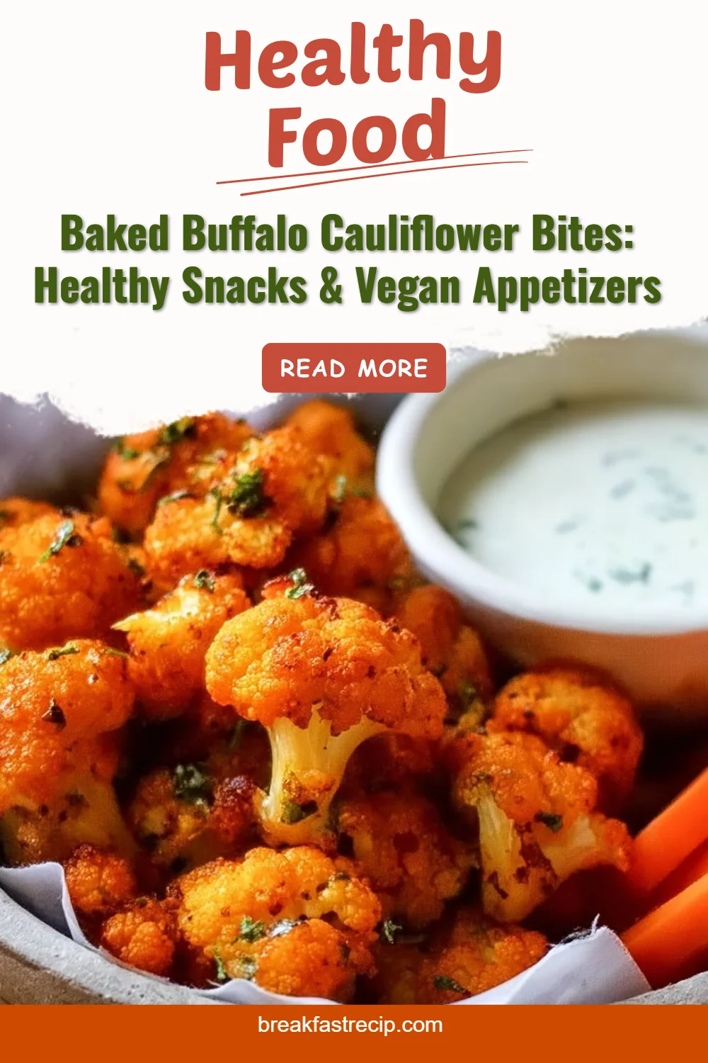 Baked Buffalo Cauliflower Bites