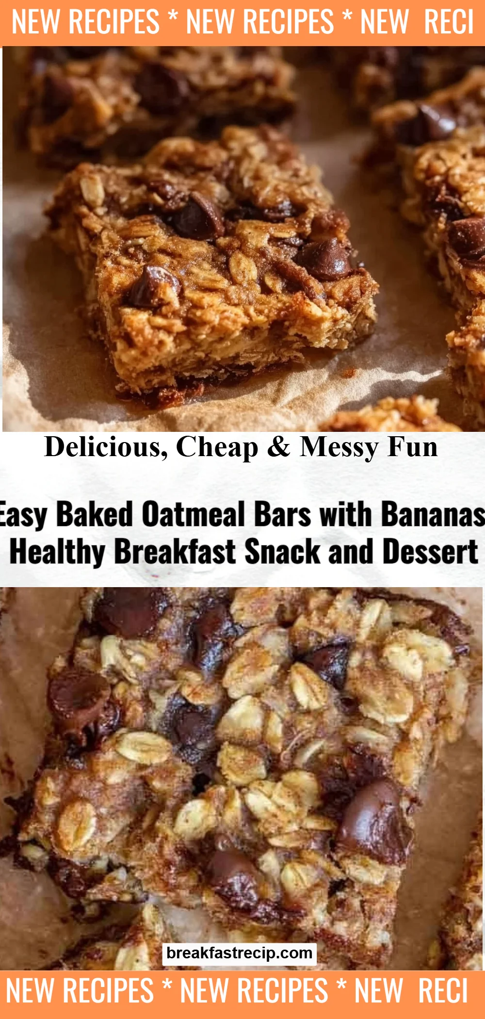 Banana Oatmeal Bars 6 Banana Oatmeal Bars