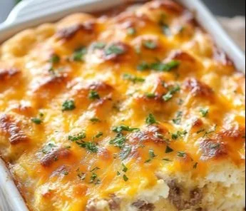 Biscuits and Gravy Breakfast Casserole 5 Biscuits and Gravy Breakfast Casserole