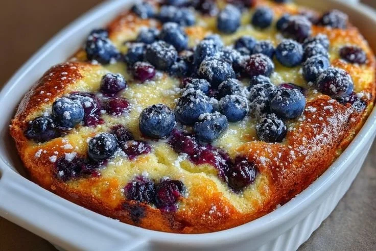Blueberry Buttermilk Pancake Casserole