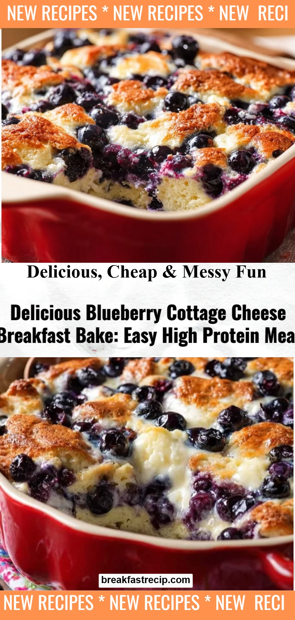 Blueberry Cottage Cheese Breakfast Bake 6 Blueberry Cottage Cheese Breakfast Bake