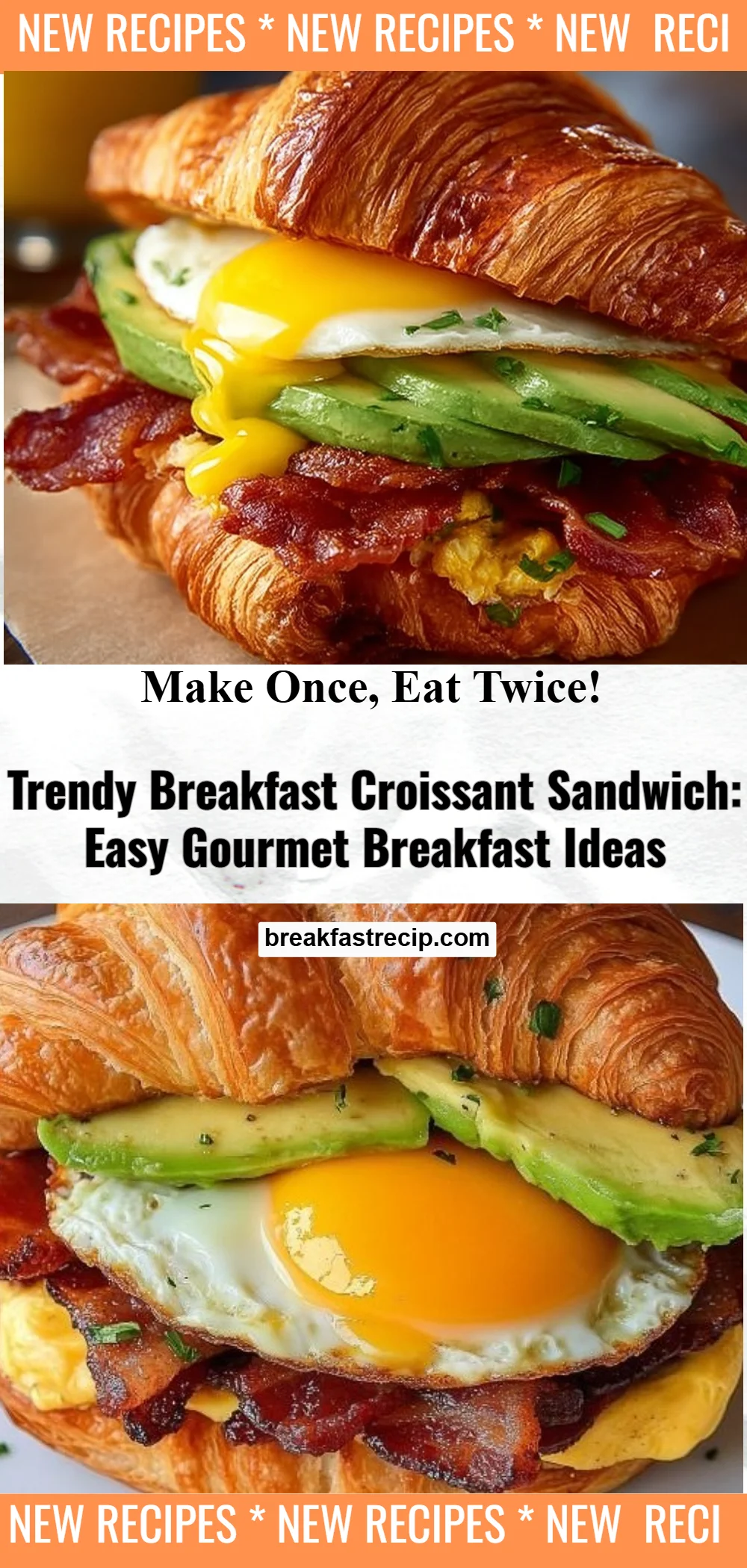 Breakfast Croissant Sandwich 5 Breakfast Croissant Sandwich