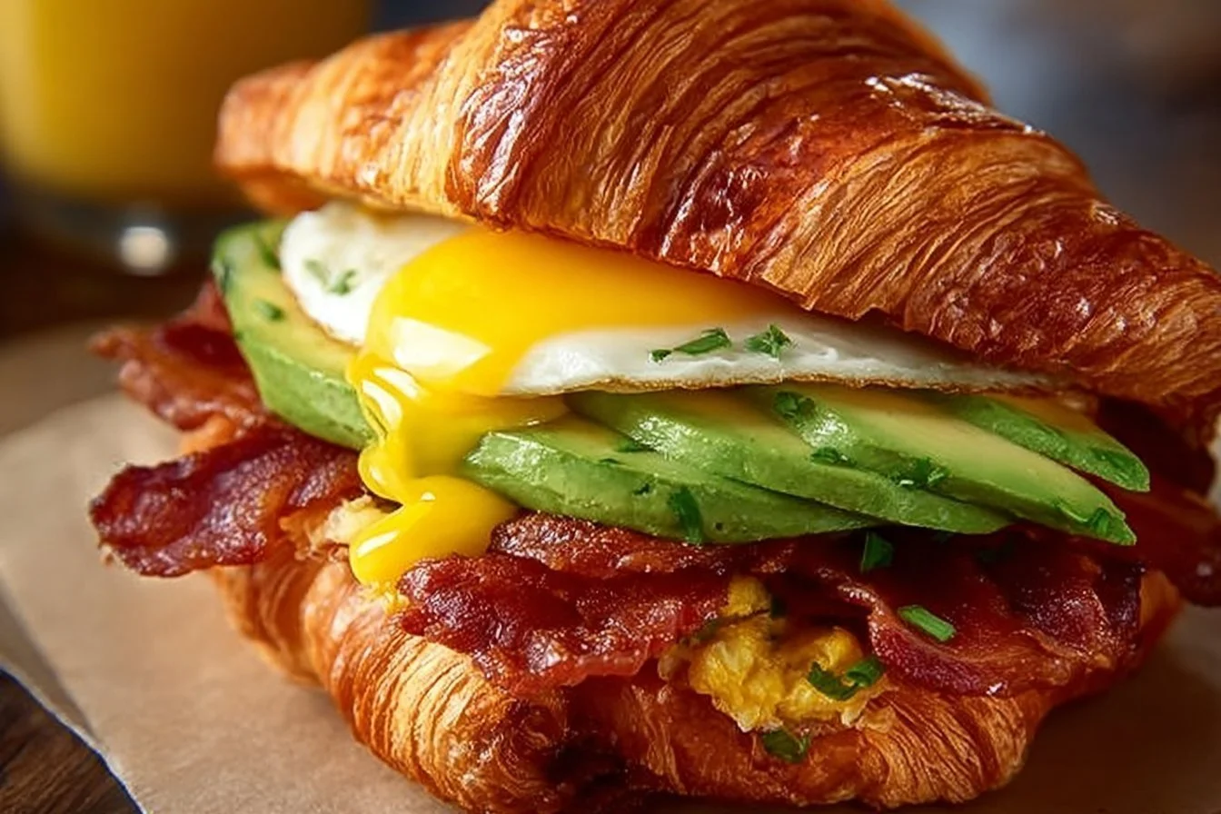 Breakfast Croissant Sandwich 6 Breakfast Croissant Sandwich