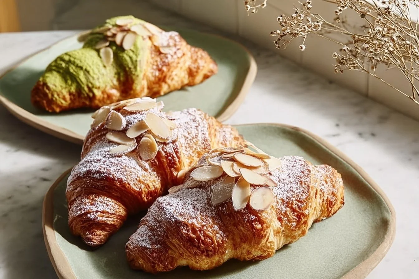 Buttery Matcha Croissants 5 Buttery Matcha Croissants