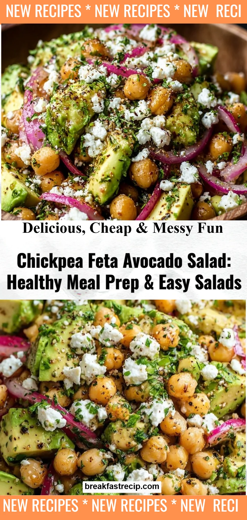 Chickpea Feta Avocado Salad 6 Chickpea Feta Avocado Salad