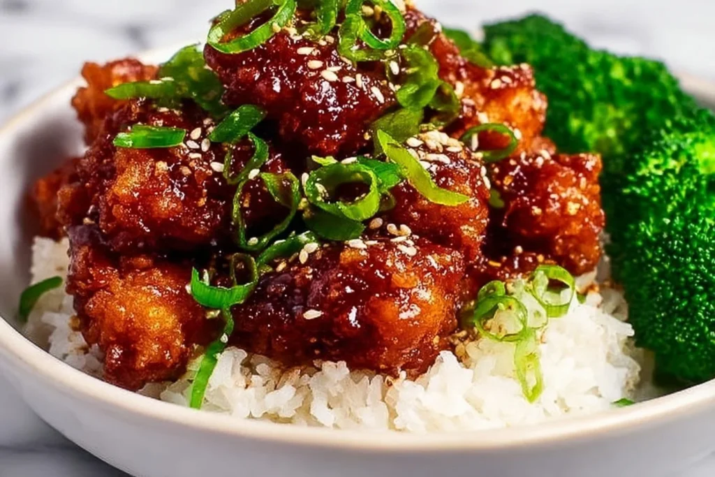 Delicious Chinese Chicken Stir-Fry with colorful vegetables and sauces