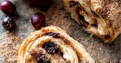 Cranberry Goat Cheese Puff Pastry Swirls