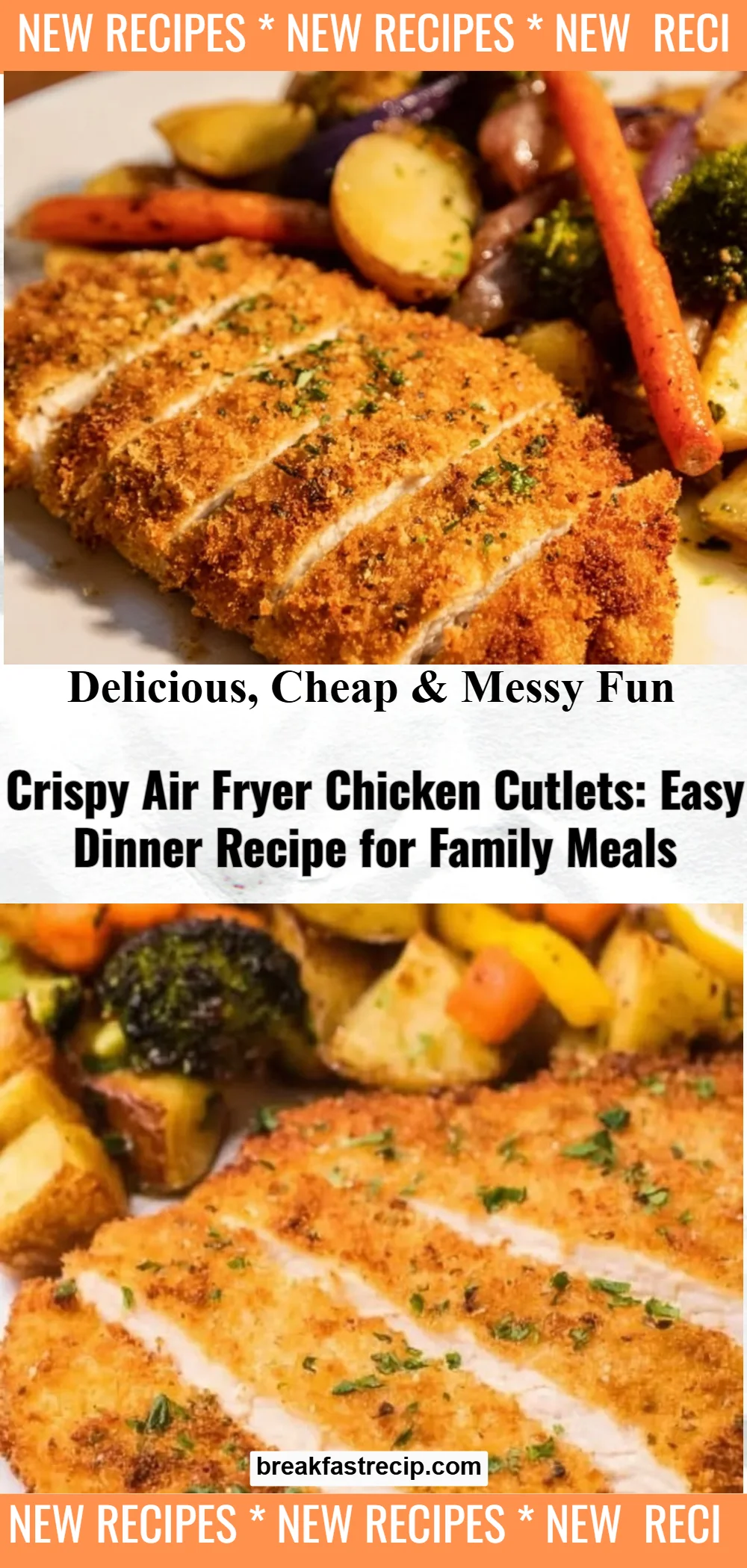Crispy Air Fryer Chicken Cutlets