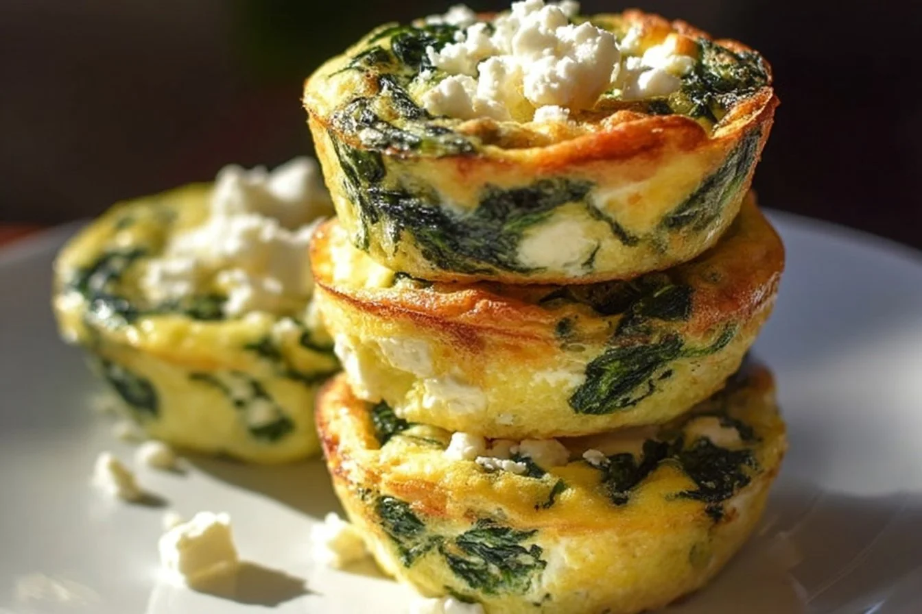 Egg Muffins with Spinach and Feta 7 Egg Muffins with Spinach and Feta