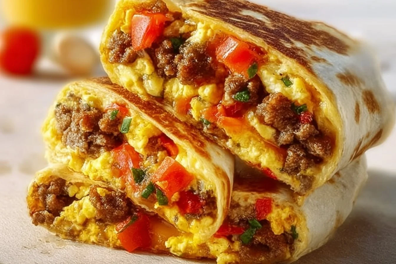 Freezer Breakfast Burritos