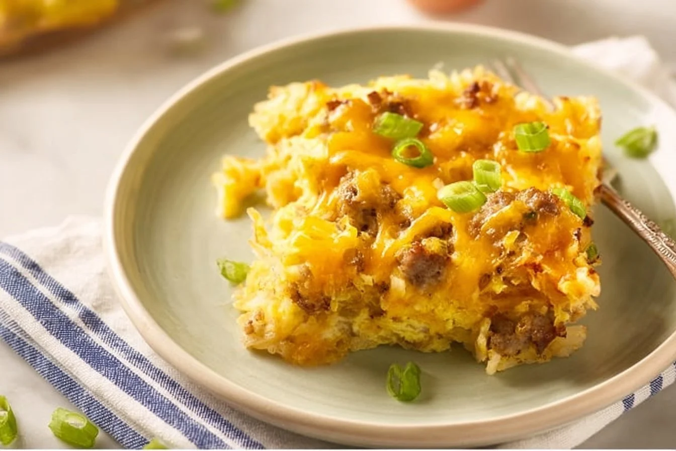 Gluten-Free Breakfast Casserole 4 Gluten-free breakfast casserole with eggs, vegetables, and cheese