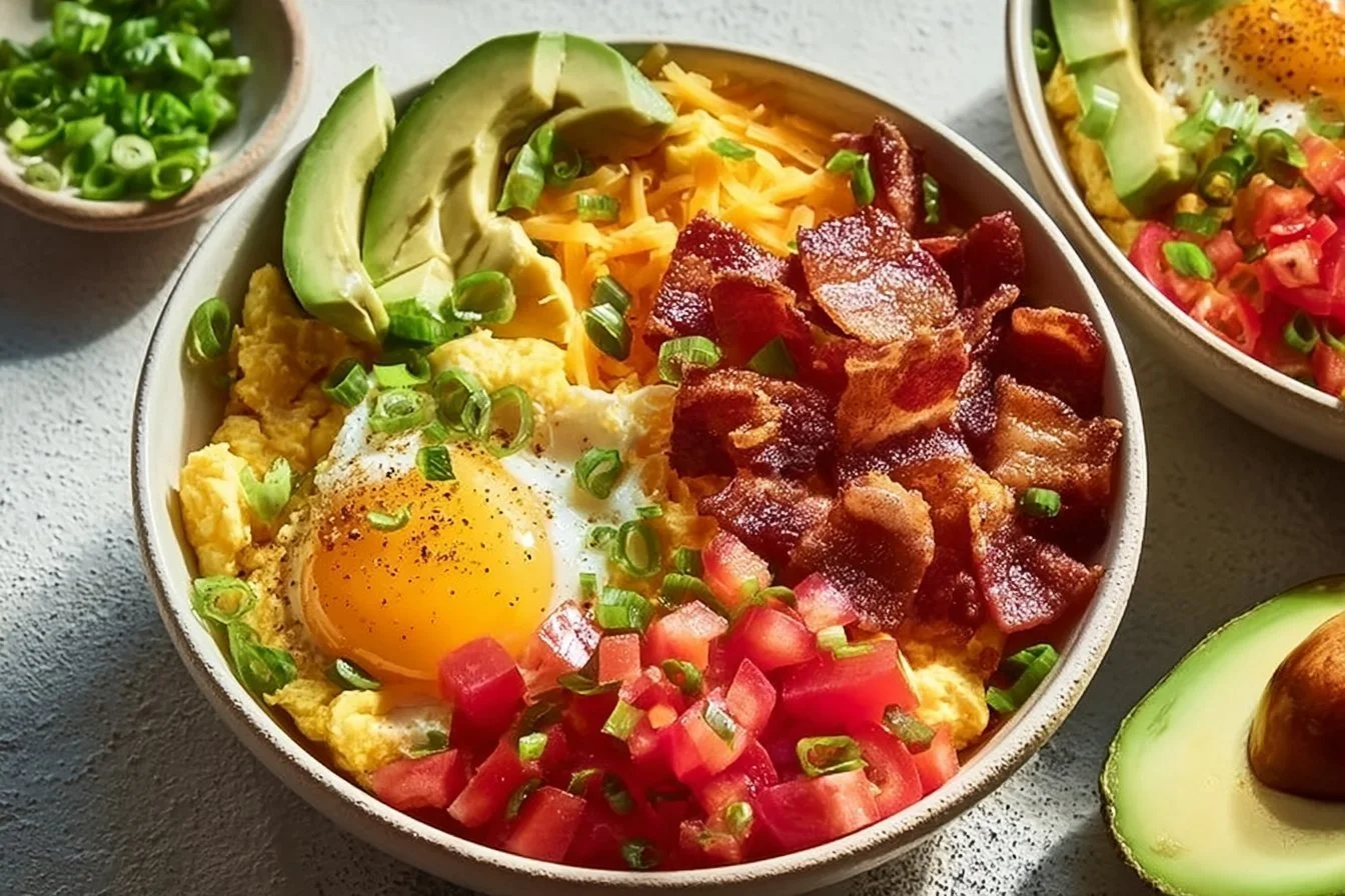 High Protein Breakfast Bowls 4 High protein breakfast bowls filled with nutritious ingredients