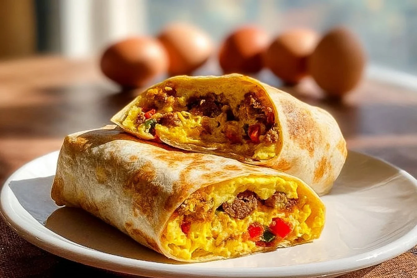 High-Protein Freezer Breakfast Burritos