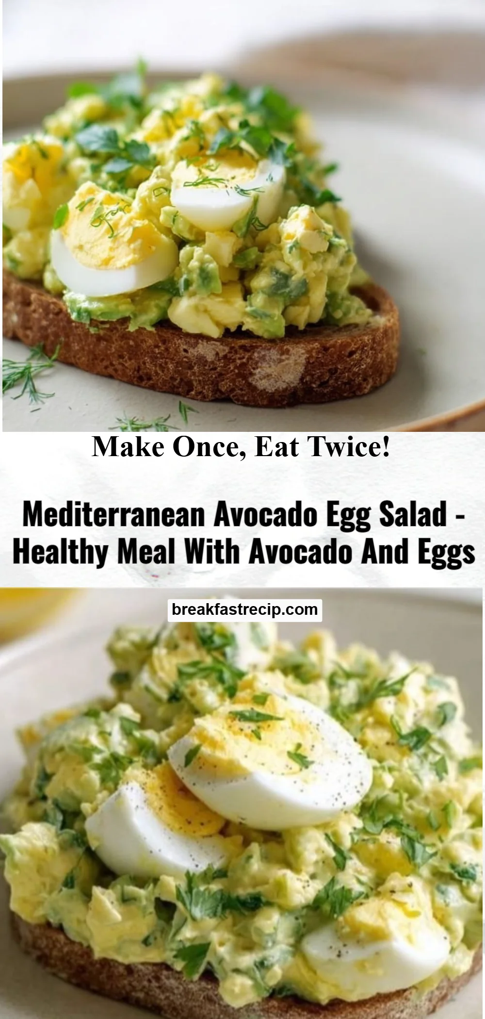 Mediterranean Avocado Egg Salad