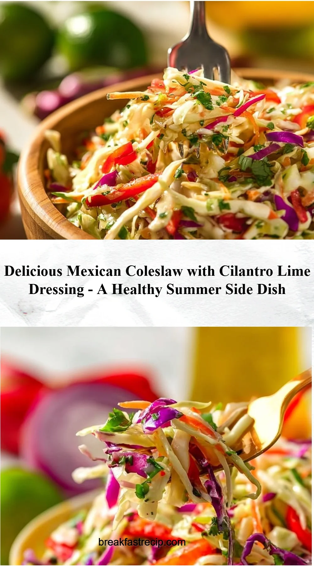 Mexican Coleslaw with Cilantro Lime Dressing 5 Mexican Coleslaw with Cilantro Lime Dressing