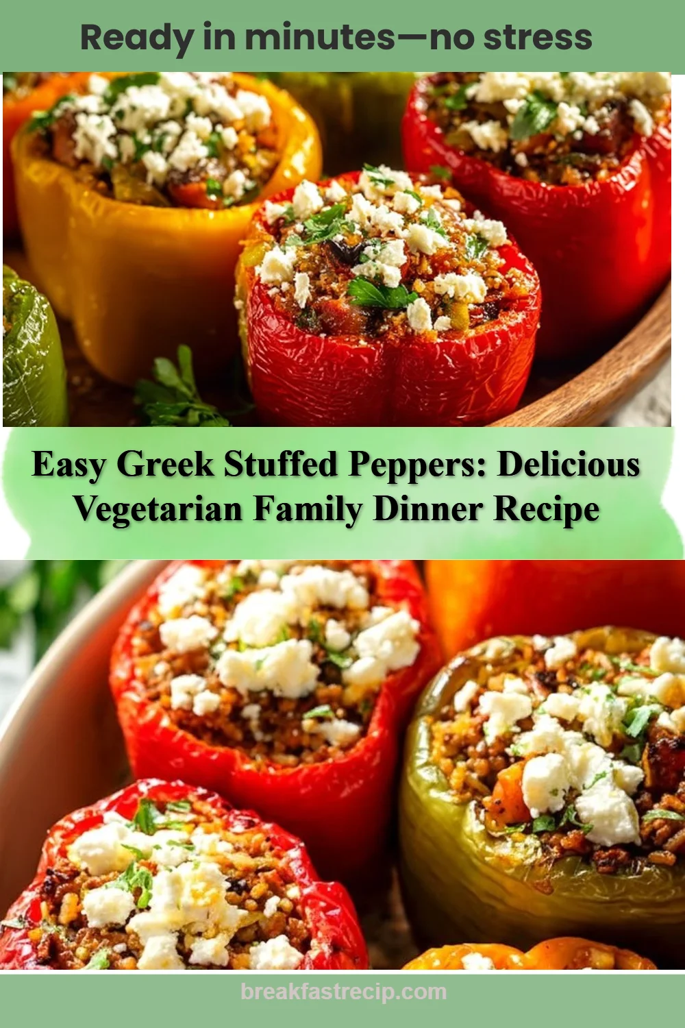 Mouthwatering Greek Stuffed Bell Peppers