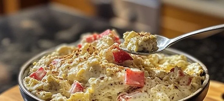 Overnight Oats with Scrambled Eggs