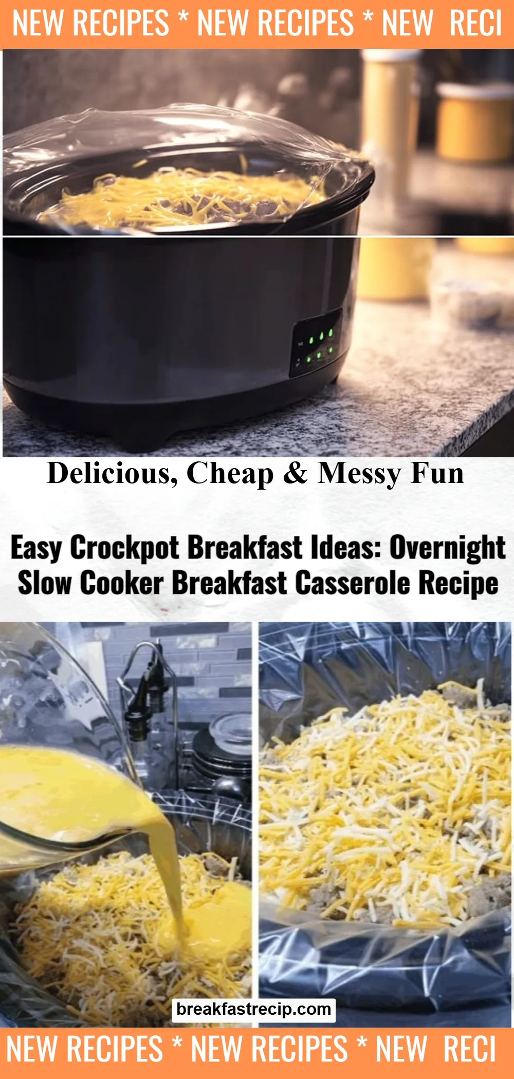 Overnight Slow Cooker Breakfast Casserole