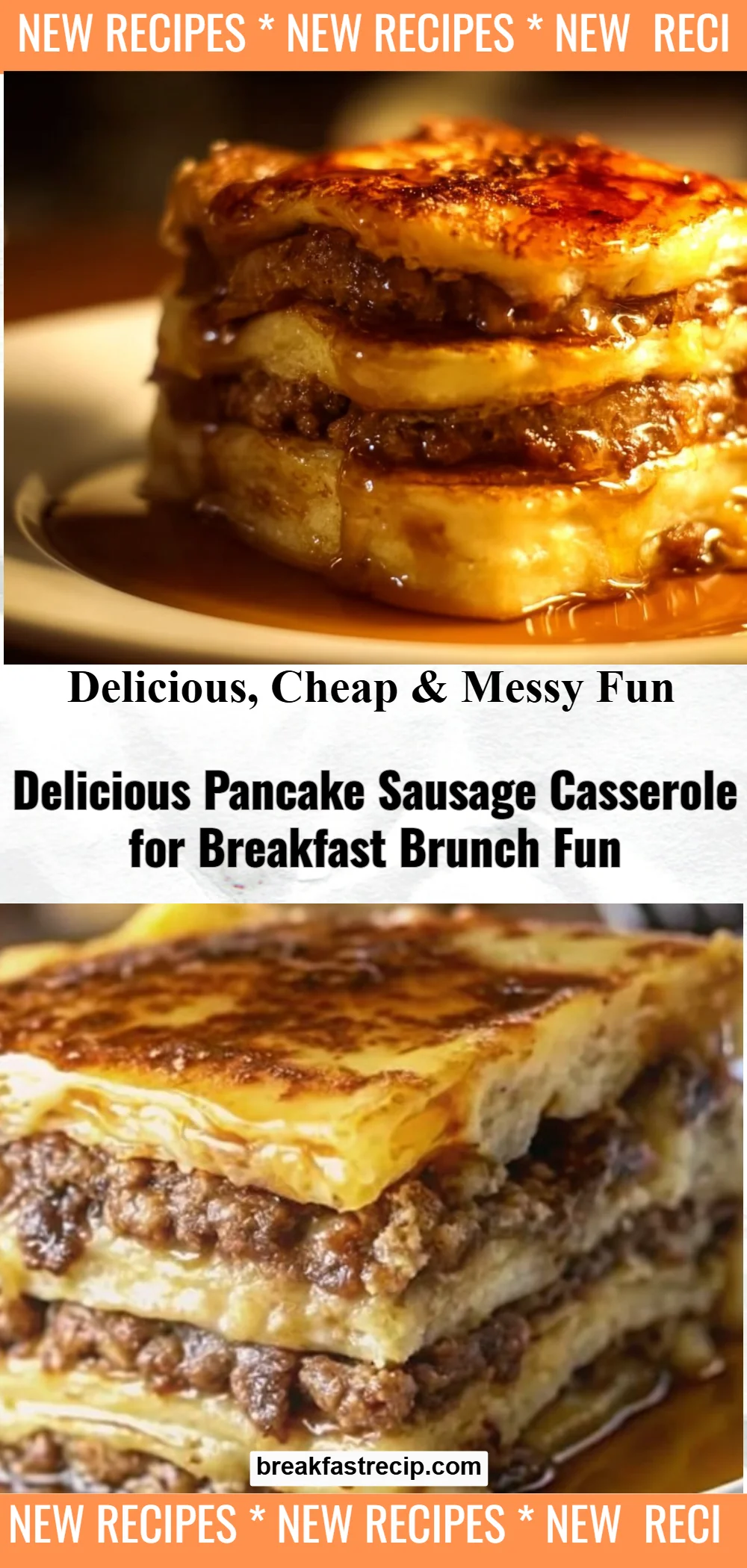 Pancake Sausage Casserole 6 Pancake Sausage Casserole