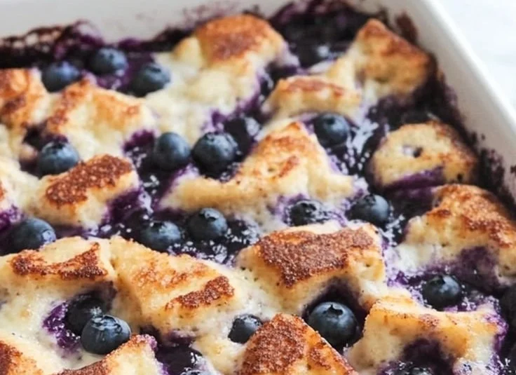 Quick Blueberry French Toast Casserole
