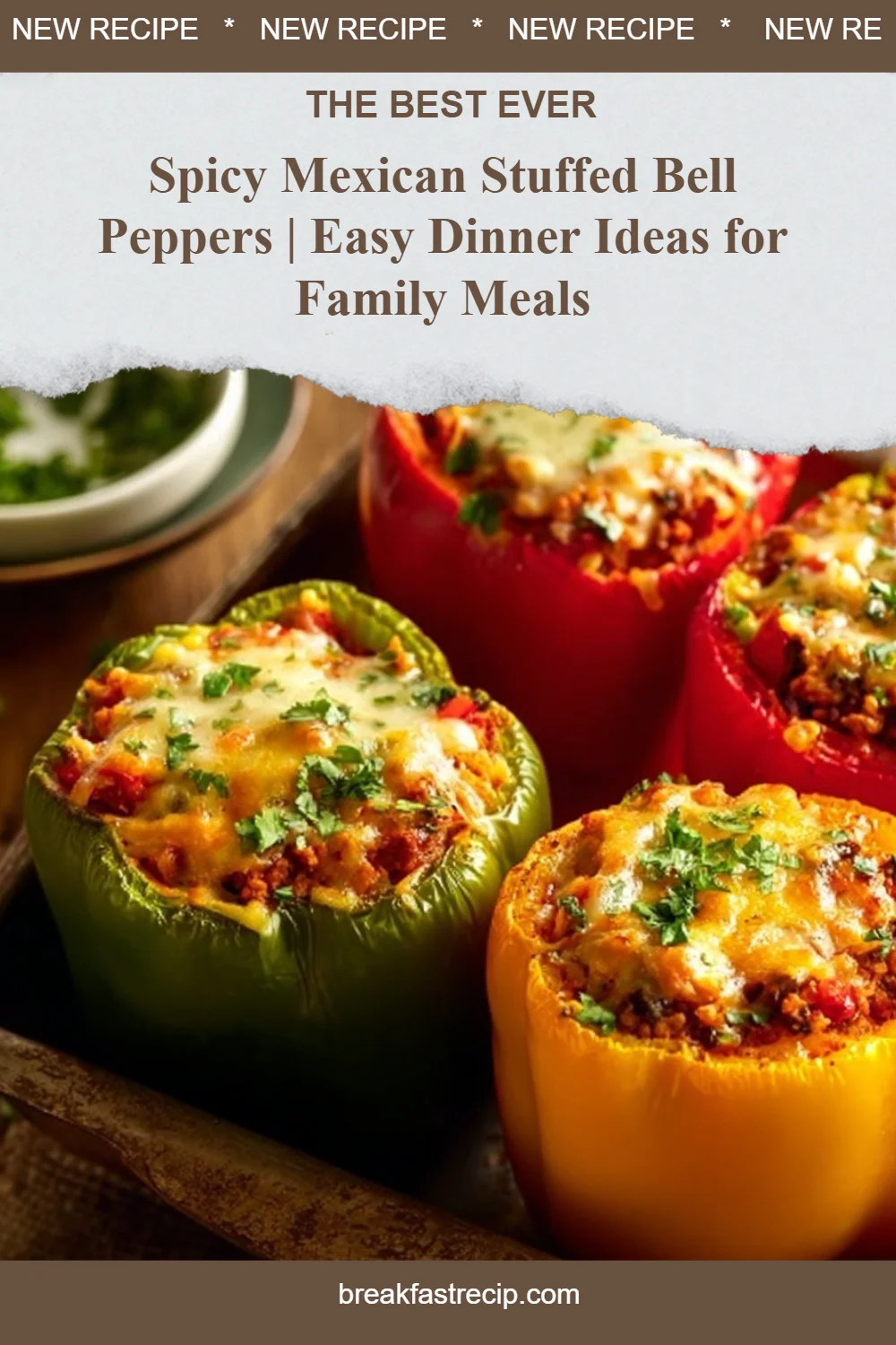 Spicy Mexican Stuffed Bell Peppers 6 Spicy Mexican Stuffed Bell Peppers
