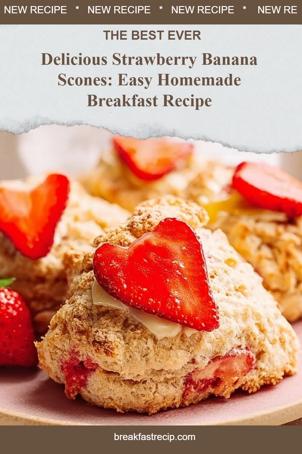 Strawberry Banana Scones