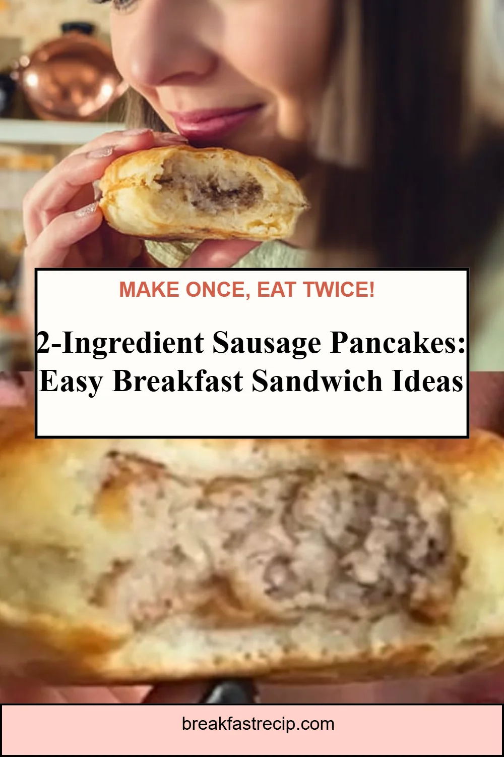 2-Ingredient Sausage Pancakes