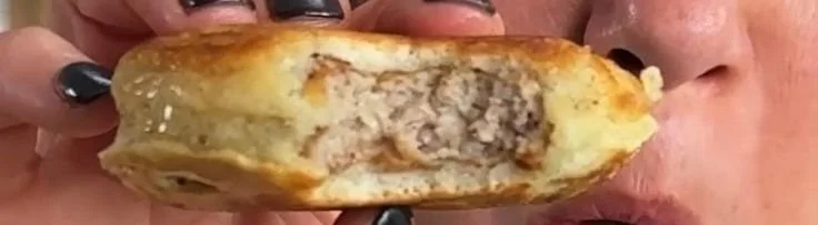 2-Ingredient Sausage Pancakes